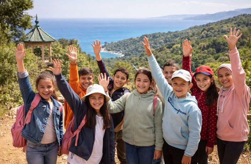 Children community trip and educational activity