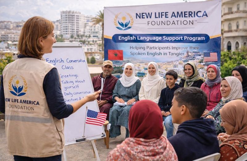 English learning community session in Casablanca