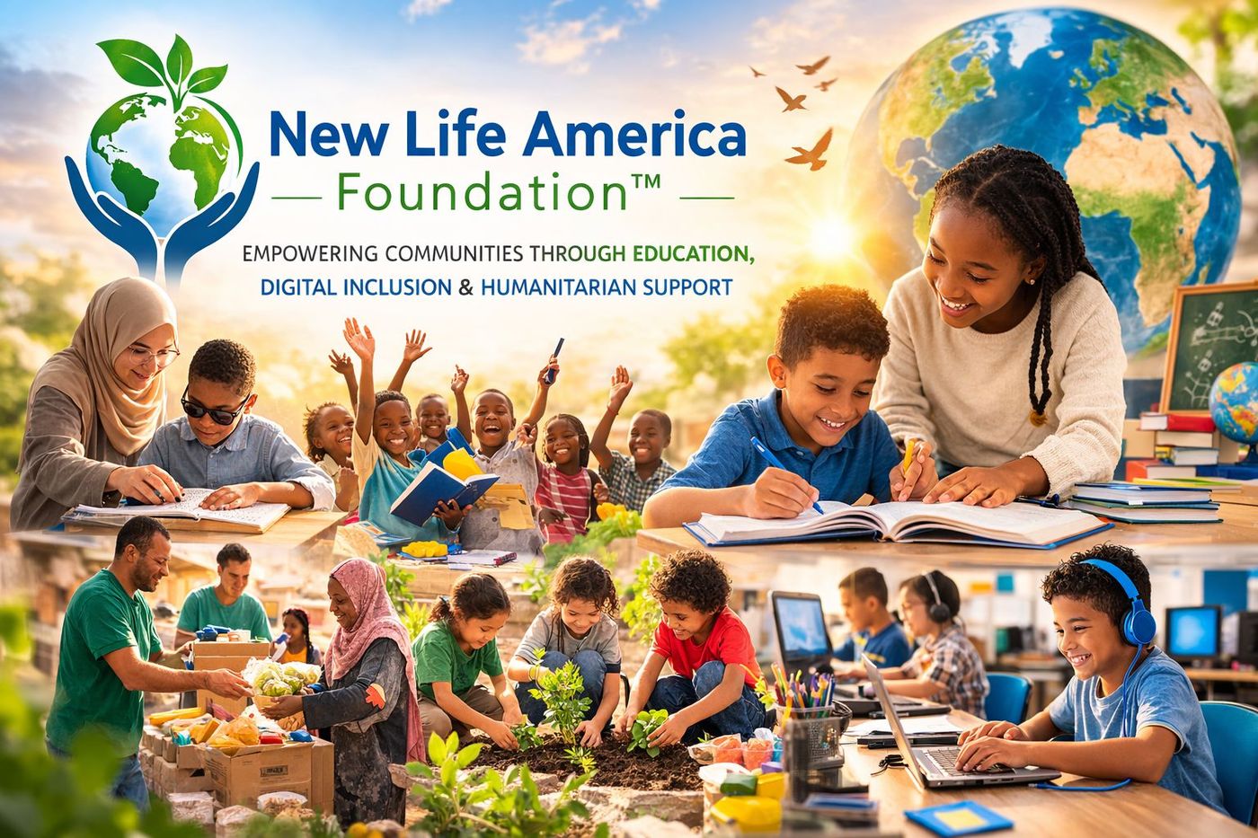 New Life America Foundation nonprofit supporting education and humanitarian programs in Michigan and Africa